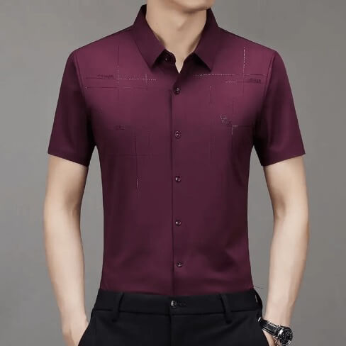 CAMISA DE SEDA ANTI-ARRUGAS (HOMBRE) 👔🛍️⏱️