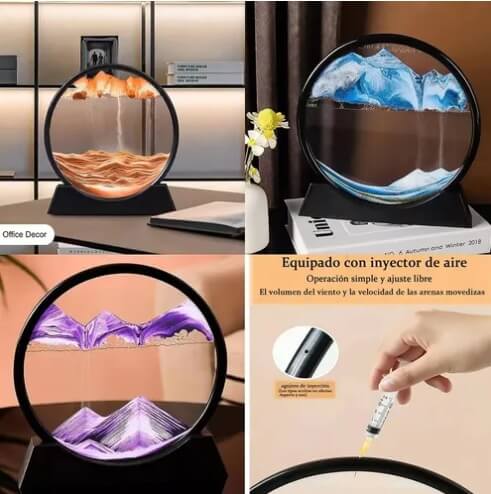 🎁LÁMPARA DE ARENA MOVEDIZA 3D. 🛒👇♨️🔮